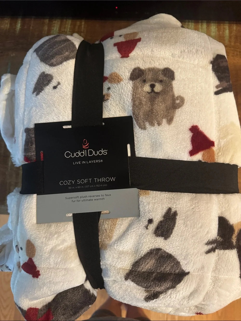 Cuddl Duds Cozy Soft Throw Blanket